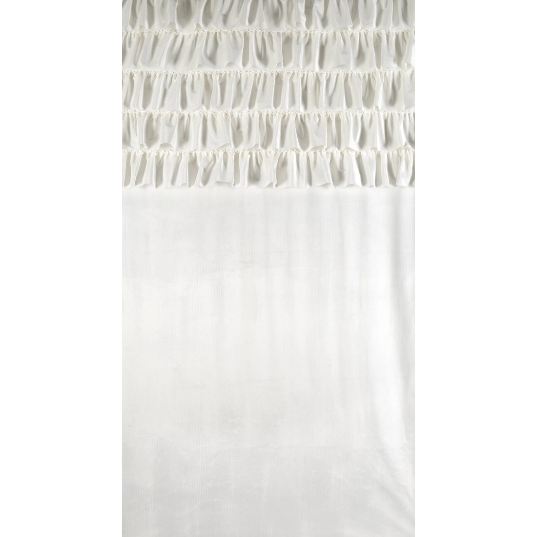 Záves 140x270 cm zamatový biely na riasiacu pásku AURA