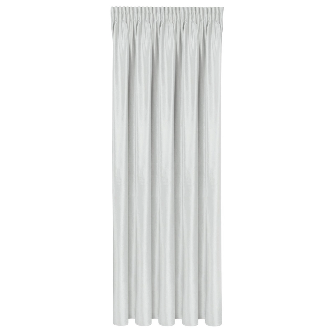 Záves 140x270 cm zamatový biely na riasiacu pásku CAMERON