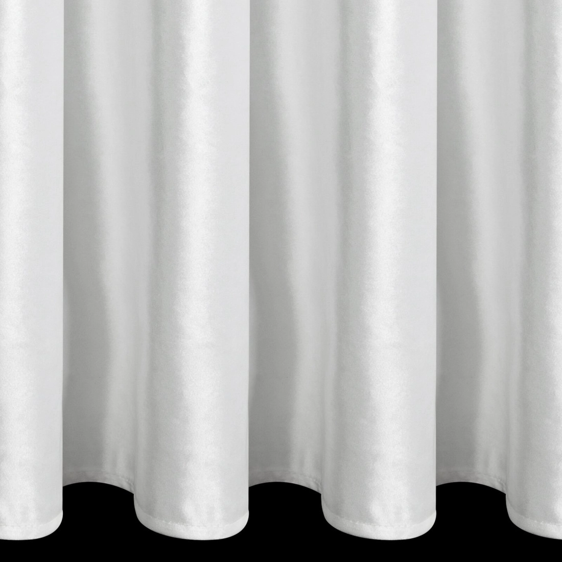 Záves 140x270 cm zamatový biely na riasiacu pásku CAMERON
