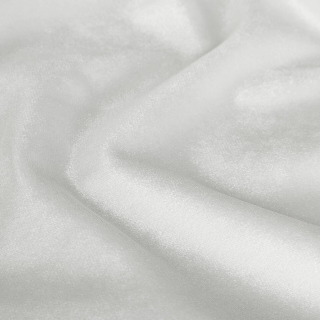 Záves 140x270 cm zamatový biely na riasiacu pásku CAMERON