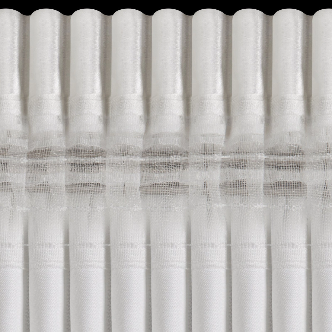 Záves 140x270 cm zamatový biely na riasiacu pásku CAMERON