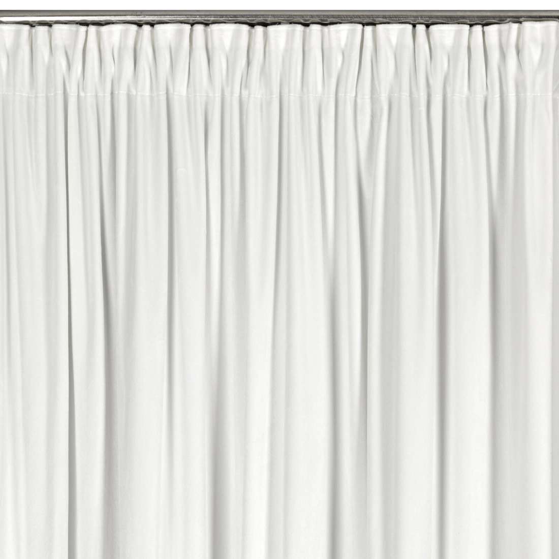 Záves 140x270 cm zamatový biely na riasiacu pásku CARLI