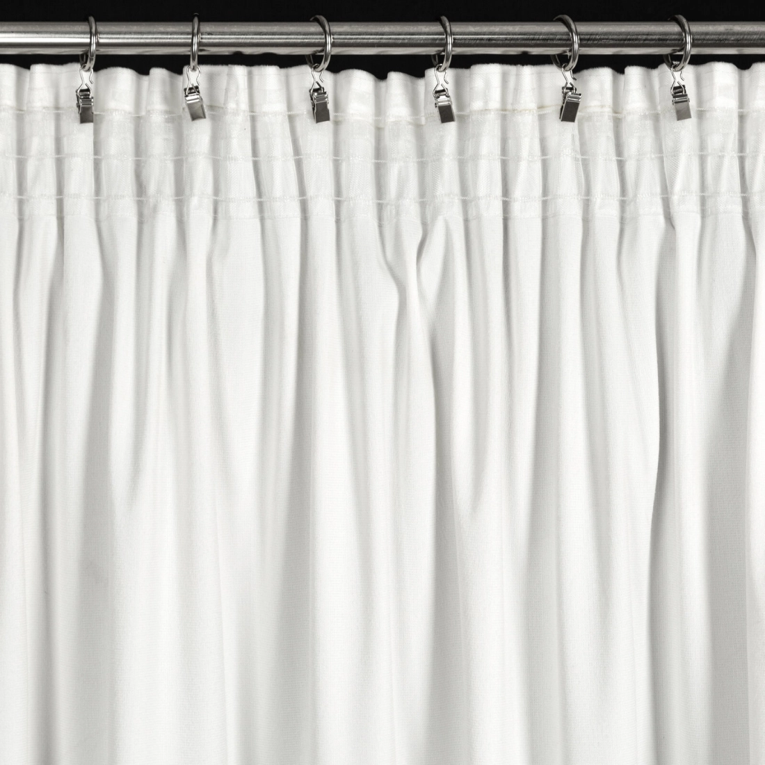 Záves 140x270 cm zamatový biely na riasiacu pásku CARLI