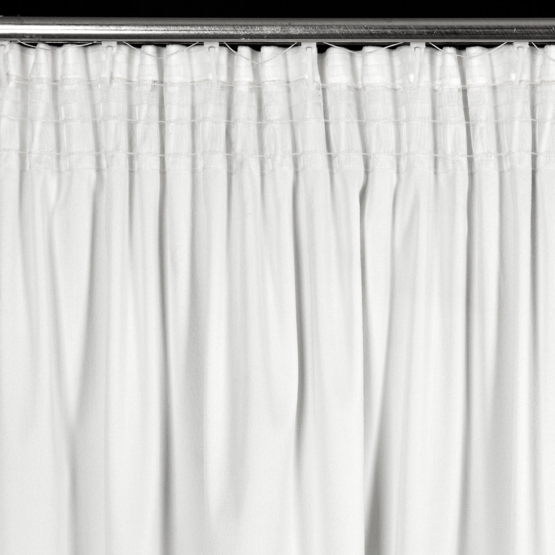 Záves 140x270 cm zamatový biely na riasiacu pásku CARLI