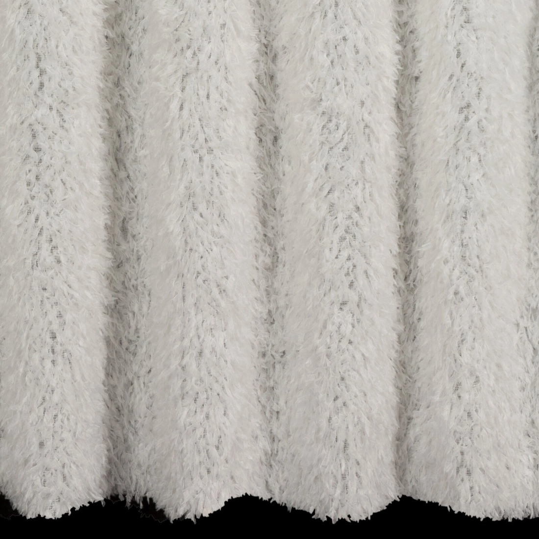 Záves 140x270 cm zamatový biely na riasiacu pásku MARION