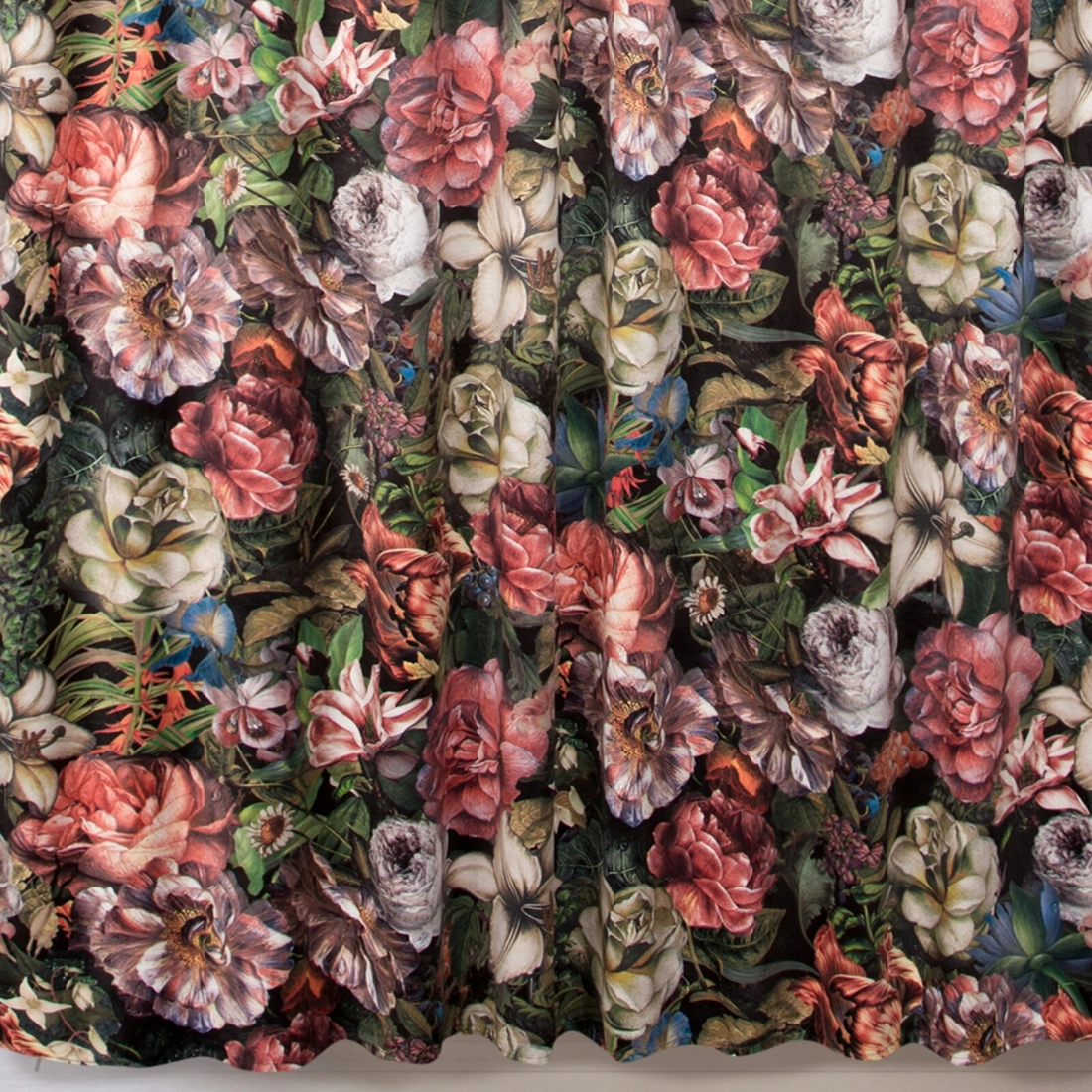 Záves 140x270 cm zamatový bordový, zelený na riasiacu pásku PEONIA