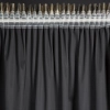 Záves 140x270 cm zamatový čierno šampanský na riasiacu pásku EMILA