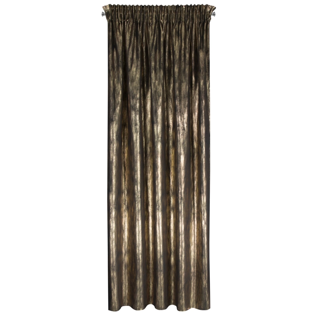Záves 140x270 cm zamatový čierno šampanský na riasiacu pásku EMILA