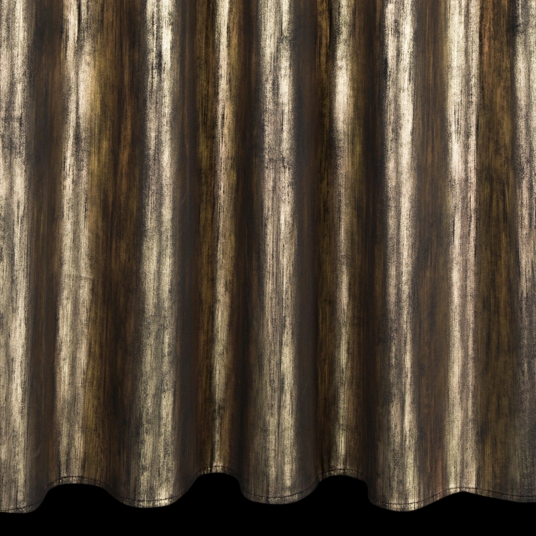 Záves 140x270 cm zamatový čierno šampanský na riasiacu pásku EMILA