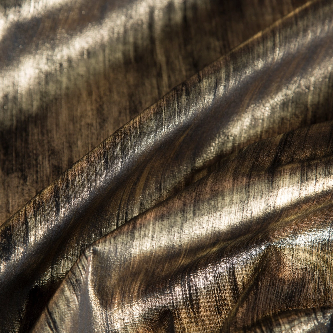 Záves 140x270 cm zamatový čierno šampanský na riasiacu pásku EMILA