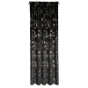 Záves 140x270 cm zamatový čierno šampanský na riasiacu pásku SELENA