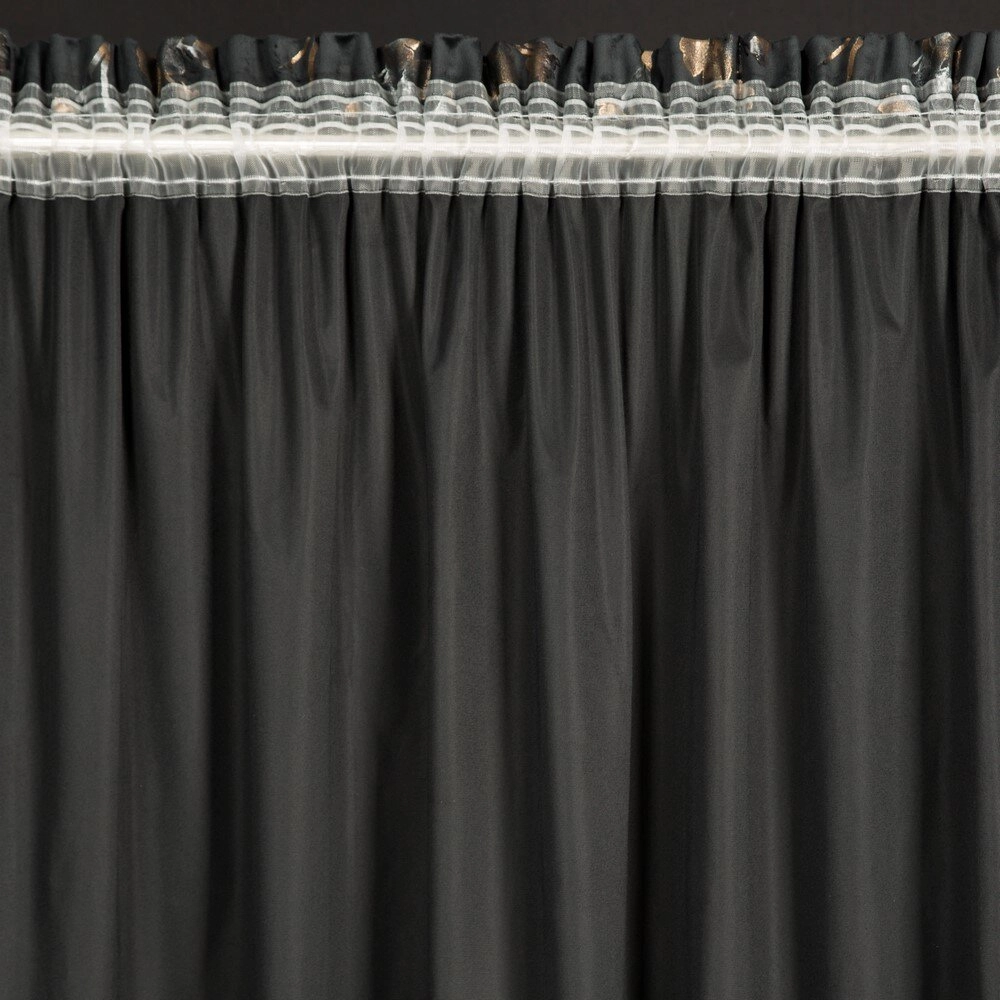 Záves 140x270 cm zamatový čierno šampanský na riasiacu pásku SELENA