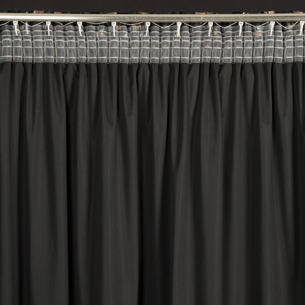 Záves 140x270 cm zamatový čierno šampanský na riasiacu pásku SELENA