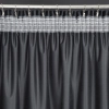Záves 140x270 cm zamatový čierno šampanský s metalickou potlačou na riasiacu pásku MARIELA