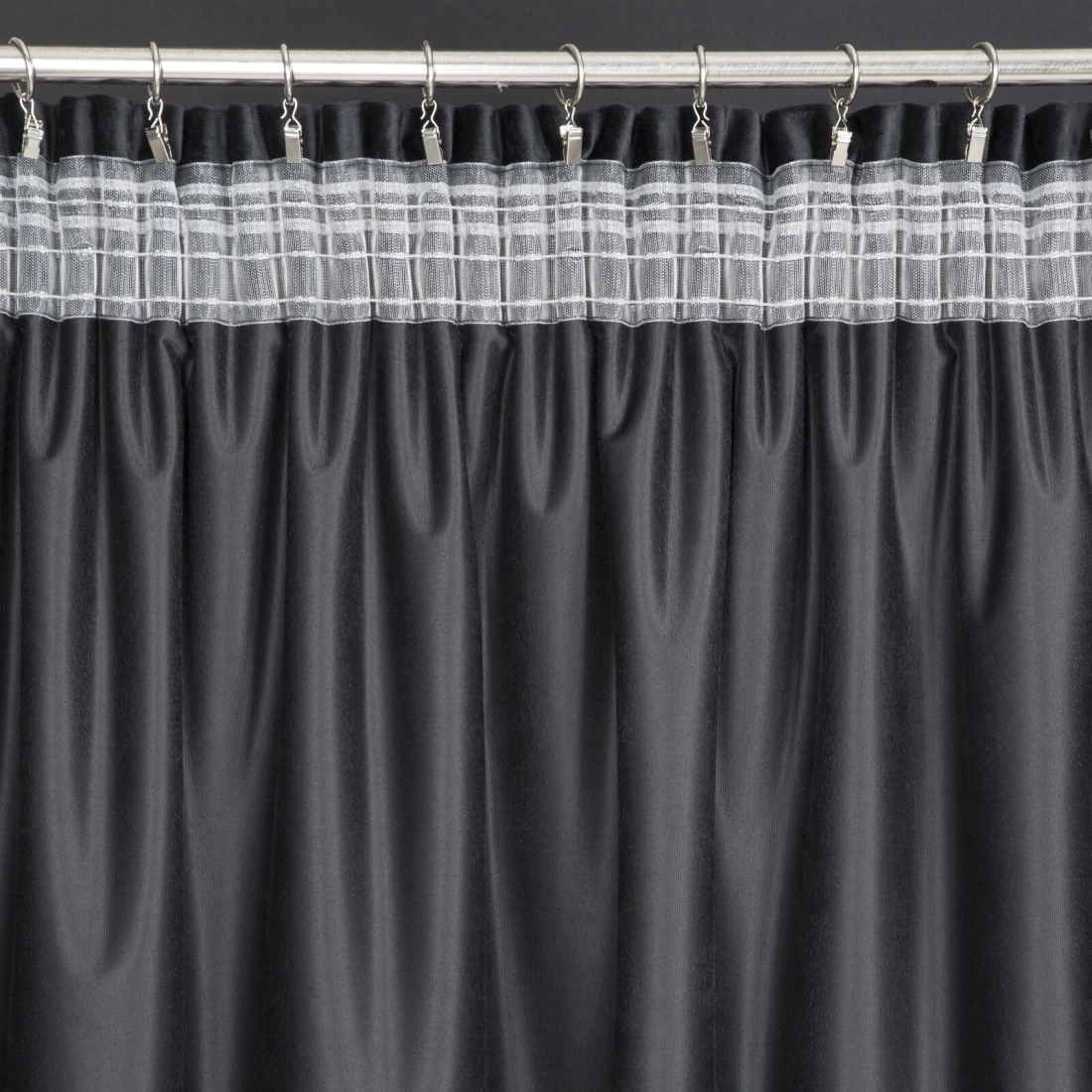 Záves 140x270 cm zamatový čierno šampanský s metalickou potlačou na riasiacu pásku MARIELA