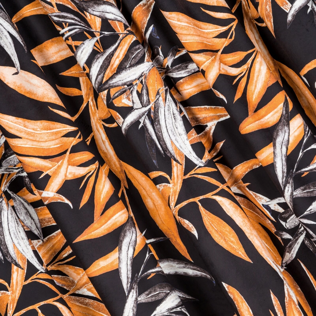 Záves 140x270 cm zamatový čierny, hrdzavý na riasiacu pásku ZOJA - Pierre Cardin