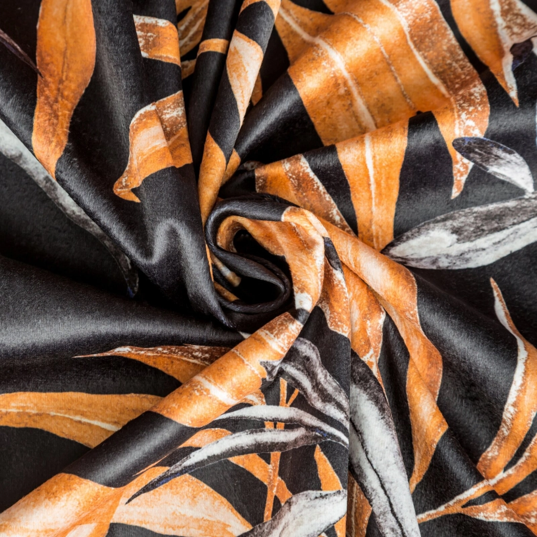 Záves 140x270 cm zamatový čierny, hrdzavý na riasiacu pásku ZOJA - Pierre Cardin