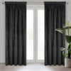 Záves 140x270 cm zamatový čierny na riasiacu pásku RIA Diva Line