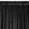 Záves 140x270 cm zamatový čierny na riasiacu pásku ROSA Design 91