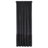 Záves 140x270 cm zamatový čierny na riasiacu pásku tunel MARION