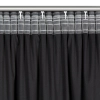 Záves 140x270 cm zamatový čierny na riasiacu pásku tunel MARION