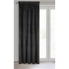 Záves 140x270 cm zamatový čierny na riasiacu pásku VILLA