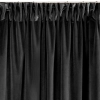 Záves 140x270 cm zamatový čierny na riasiacu pásku VILLA