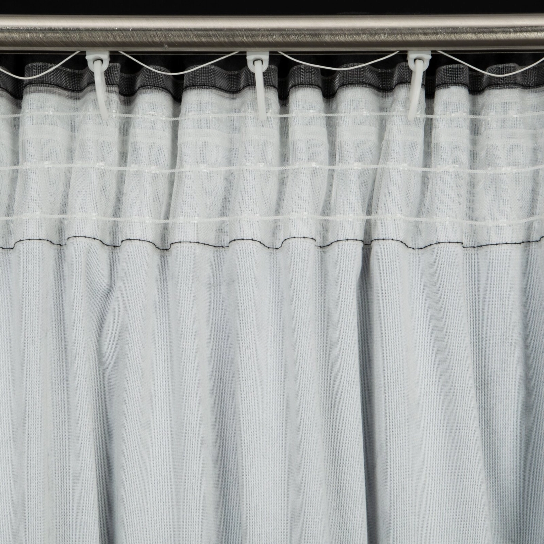 Záves 140x270 cm zamatový čierny, olivový na riasiacu pásku ANGELINA