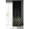 Záves 140x270 cm zamatový čierny, olivový na riasiacu pásku ANGELINA