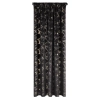Záves 140x270 cm zamatový čierny šampanský na riasiacu pásku RAJA