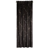 Závěs 140 x 270 cm sametový černý, zlatý na řasicí pásku VICTORIA 3 - Limited Collection