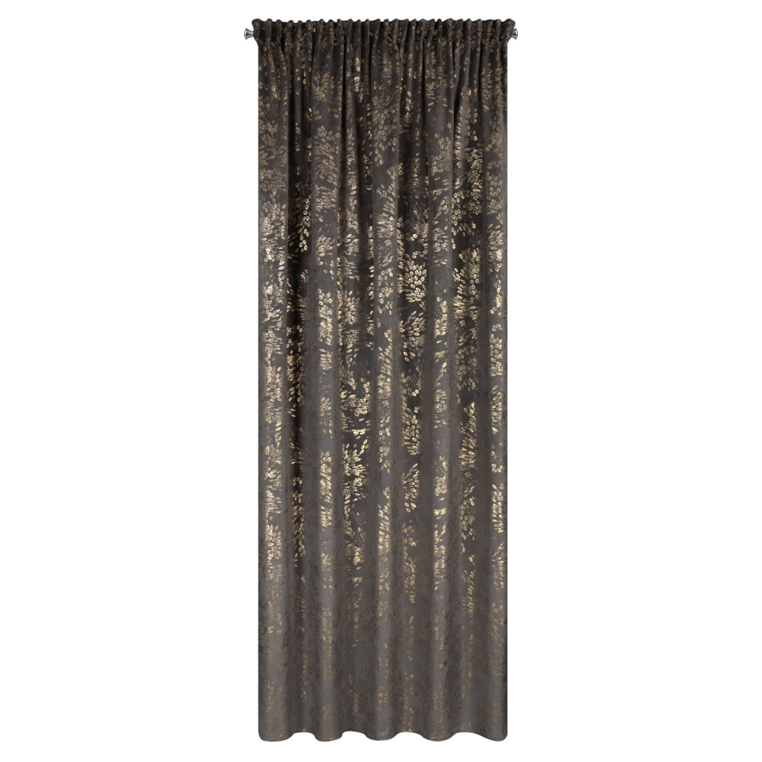 Záves 140x270 cm zamatový grafitový na riasiacu pásku FELIS