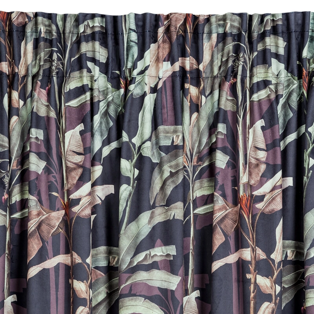 Záves 140x270 cm zamatový grafitový na riasiacu pásku NICOL