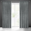 Záves 140x270 cm zamatový grafitový na riasiacu pásku SAMANTA