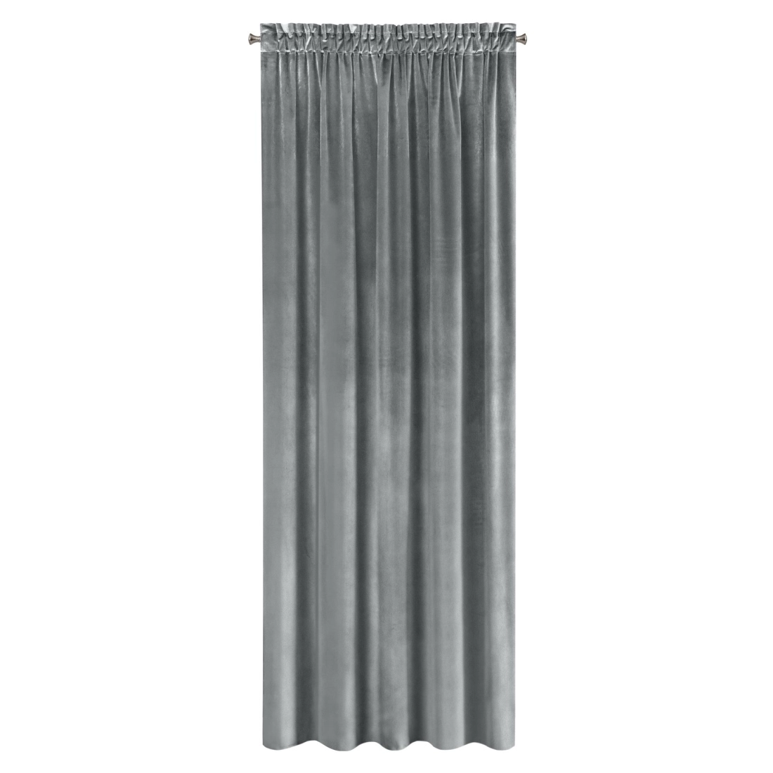 Záves 140x270 cm zamatový grafitový na riasiacu pásku SAMANTA