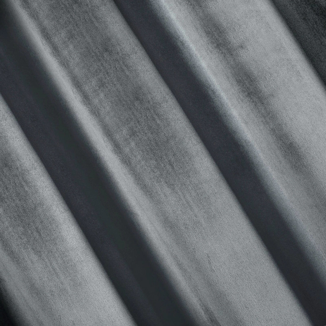 Záves 140x270 cm zamatový grafitový na riasiacu pásku SAMANTA