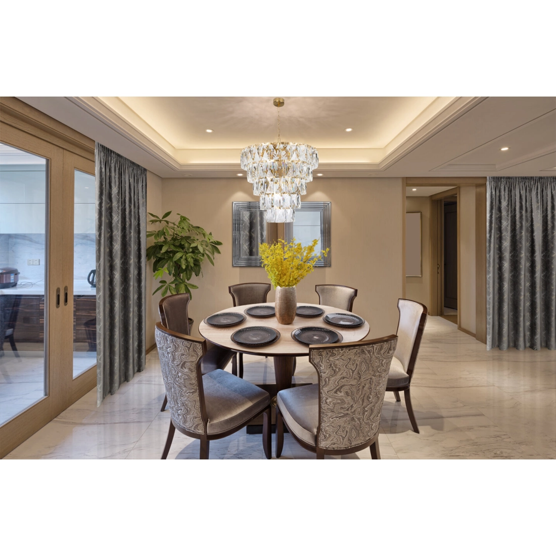 Sametový závěs 140 x 270 cm grafitový, šampaňský na řasicí pásku ADRIA