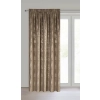 Záves 140x270 cm zamatový hnedý šampanský na riasiacu pásku INGRID