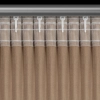 Záves 140x270 cm zamatový hnedý šampanský na riasiacu pásku RAJA