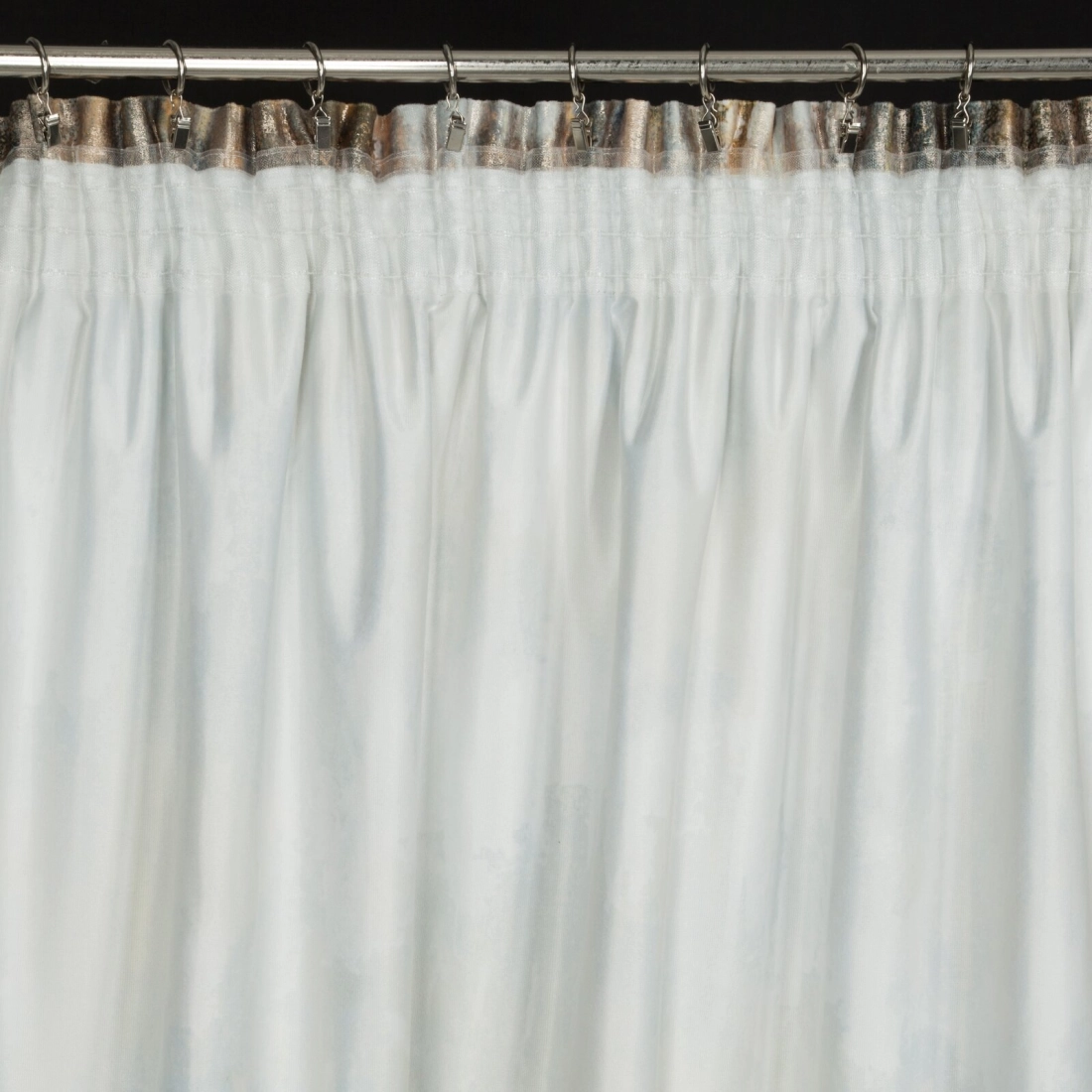 Záves 140x270 cm zamatový horčicový a strieborný na riasiacu pásku TINA