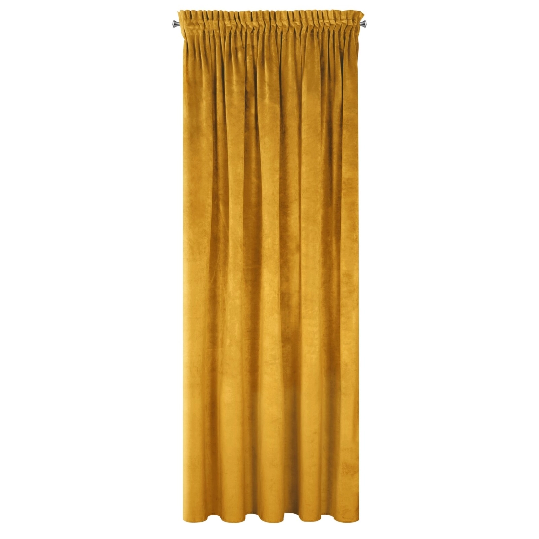 Záves 140x270 cm zamatový horčicový na riasiacu pásku Diva Line RIA