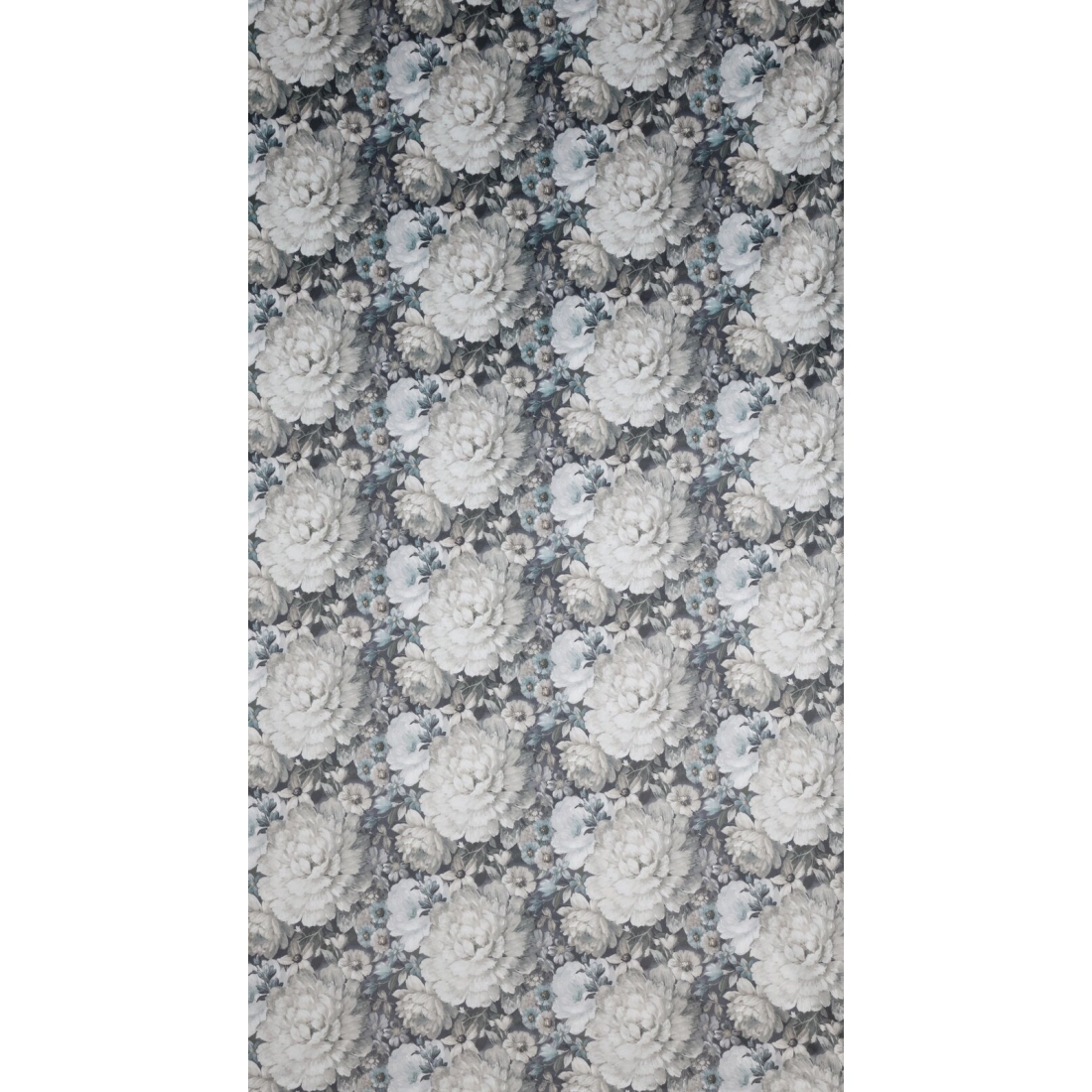 Záves 140x270 cm zamatový krémový, modrý na riasiacu pásku LUCIA