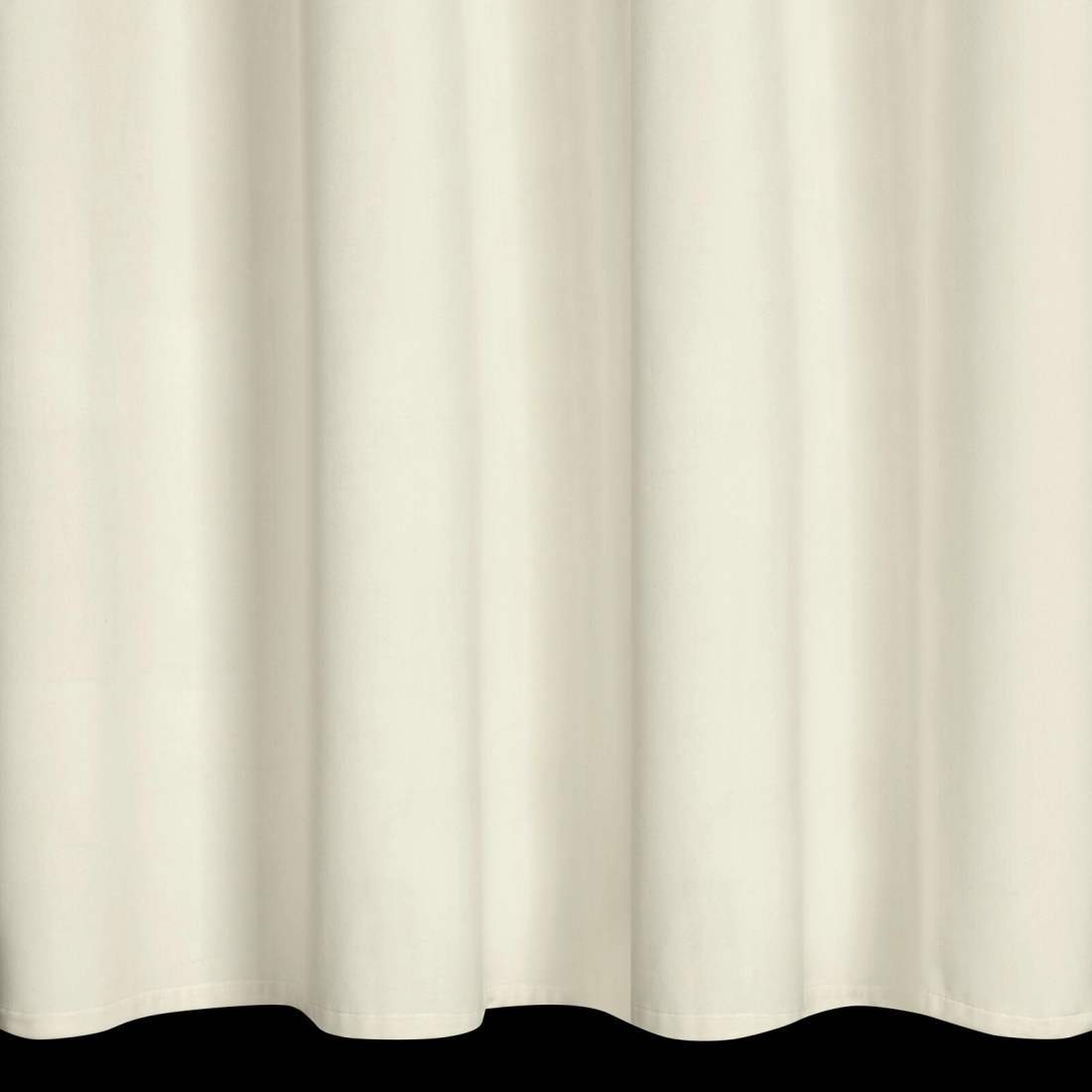 Záves 140x270 cm zamatový krémový na kovové krúžky ANTARA