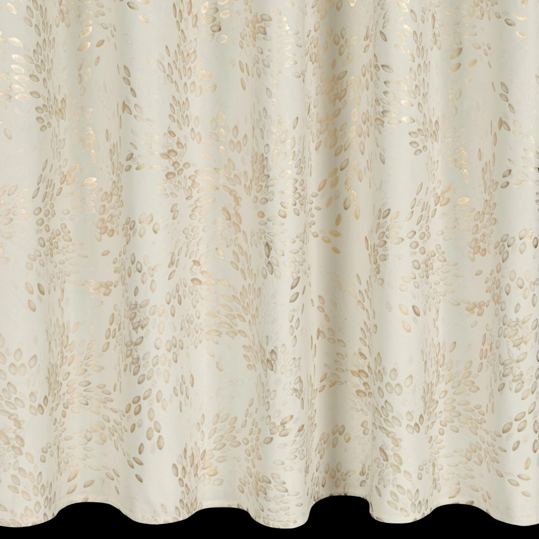 Záves 140x270 cm zamatový krémový na riasiacu pásku FELIS