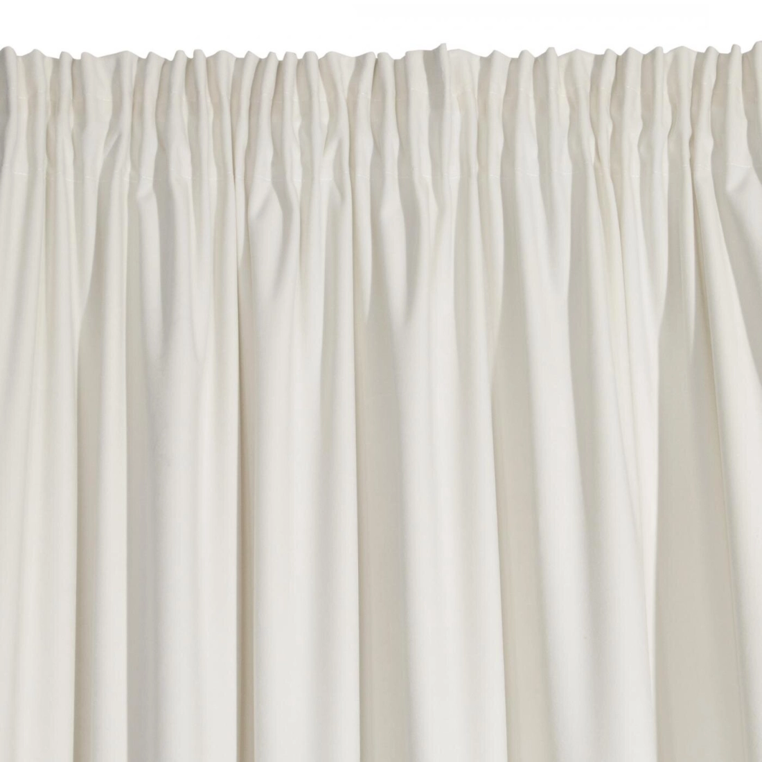 Záves 140x270 cm zamatový krémový na riasiacu pásku VILLA