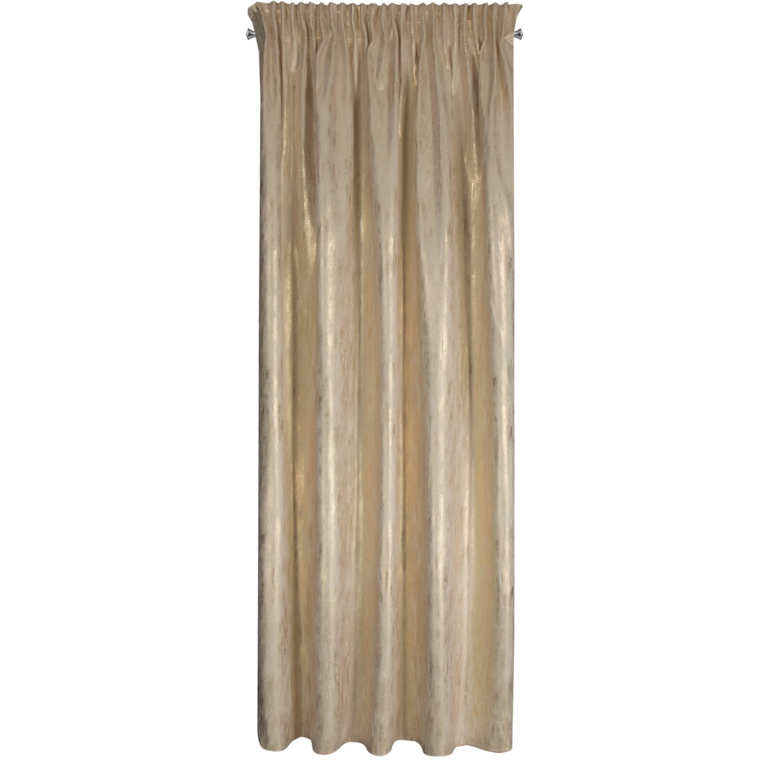 Záves 140x270 cm zamatový krémový šampanský na riasiacu pásku EMILA