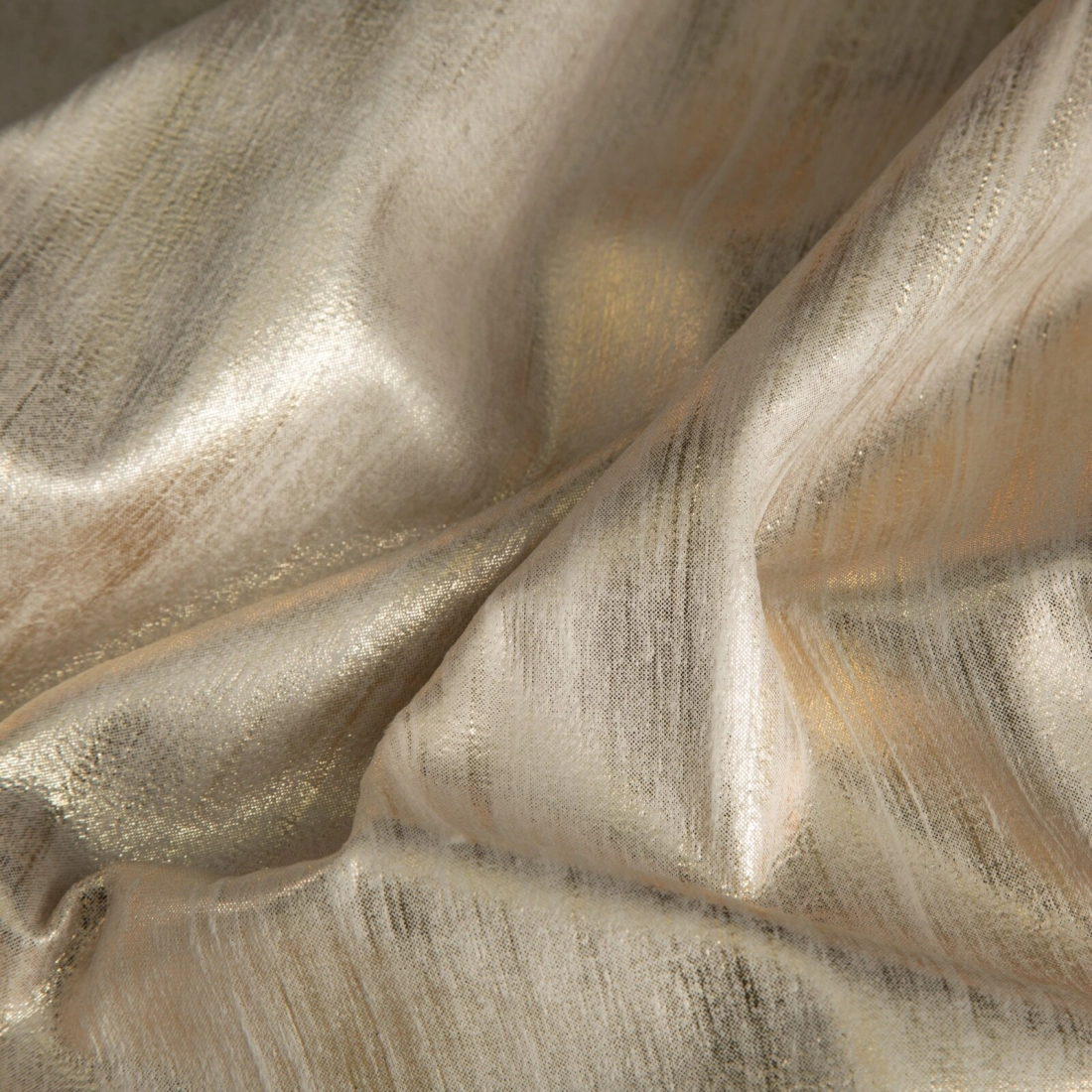 Záves 140x270 cm zamatový krémový šampanský na riasiacu pásku EMILA