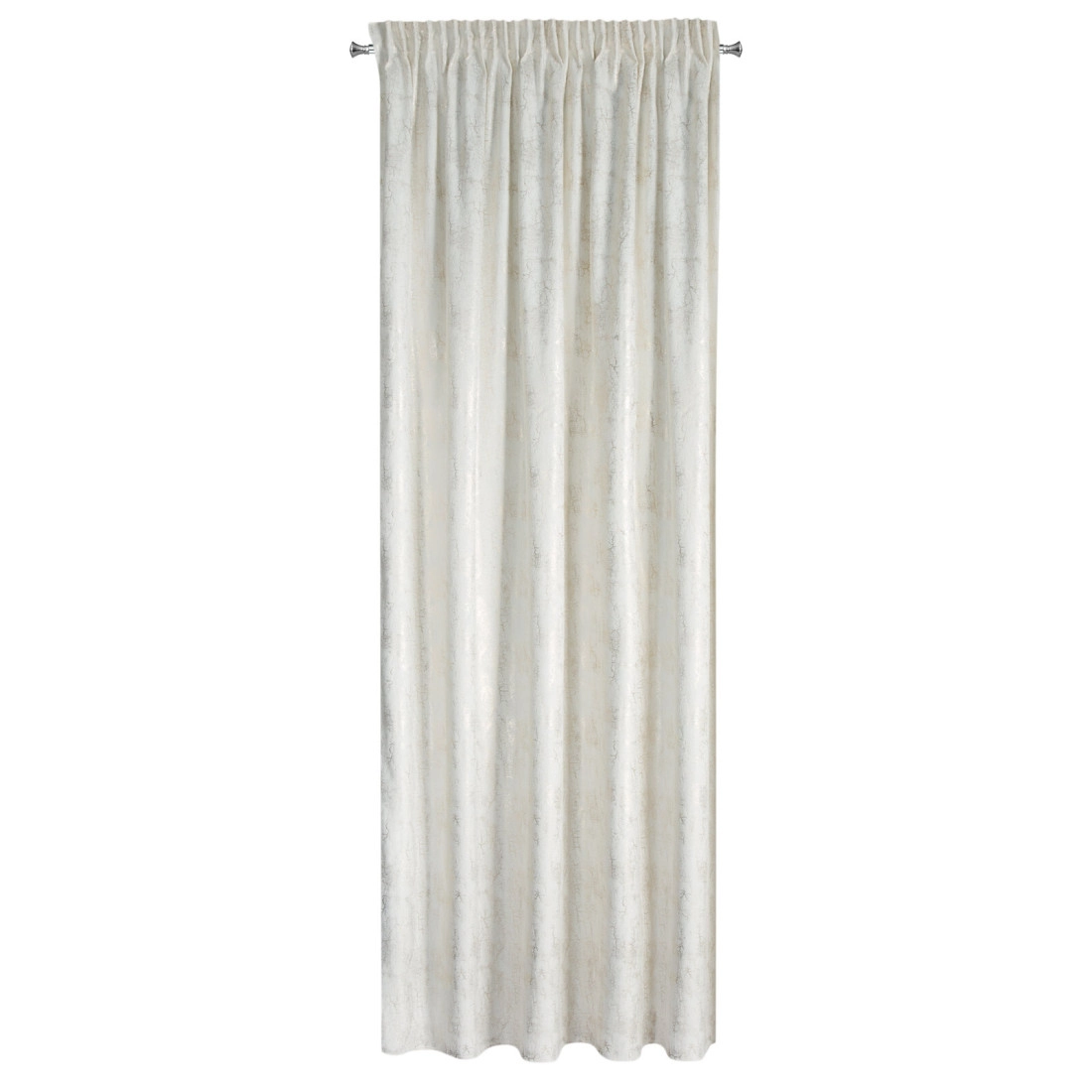 Záves 140x270 cm zamatový krémový šampanský na riasiacu pásku INGRID