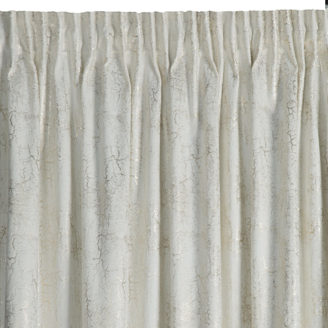 Záves 140x270 cm zamatový krémový šampanský na riasiacu pásku INGRID