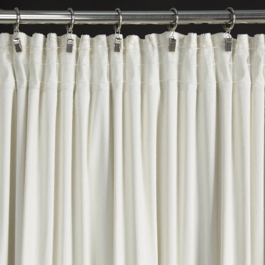 Záves 140x270 cm zamatový krémový šampanský na riasiacu pásku INGRID